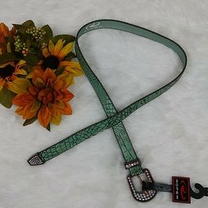 ROPER Womens Diamond Leather belt NEW Sz M
